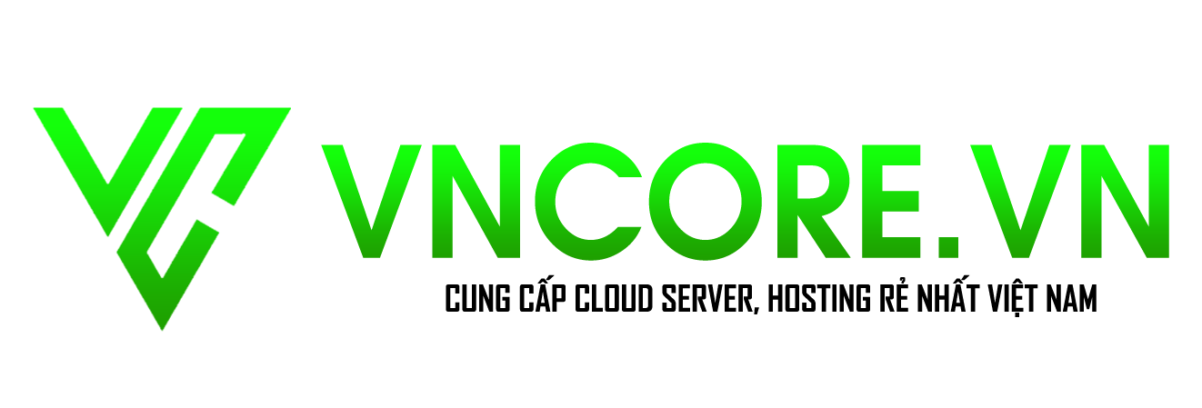Logo VNCore.vn – Cloud Server Chất Lượng Cao, Tốc Độ Vượt Trội